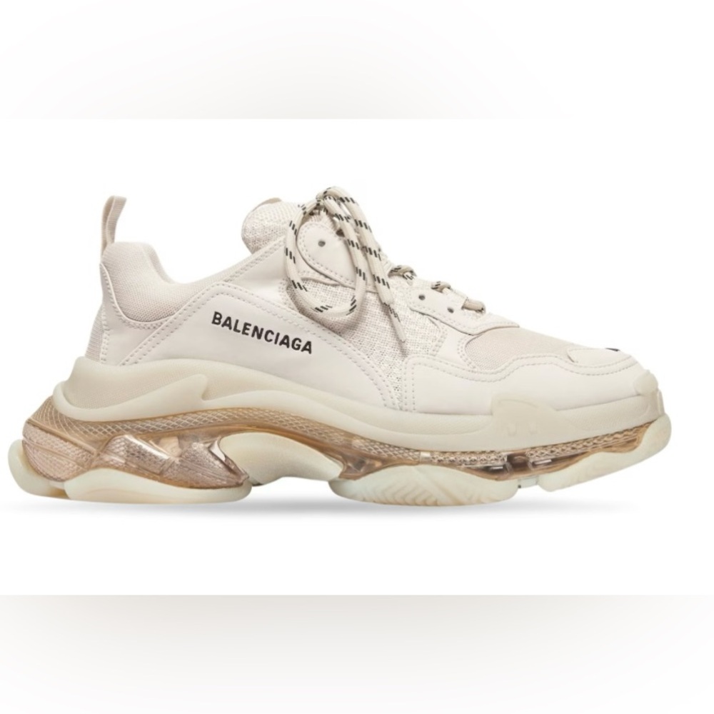 BALENCIAGA TRIPLE S CLEAR SOLE SNEAKERS